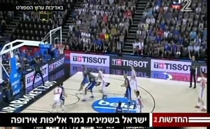 הישג לנבחרת הכדורסל הישראלית באליפות אירופה